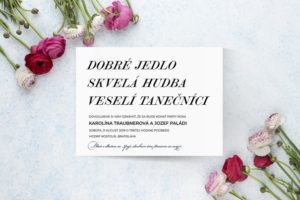 pozvánka na svatbu
