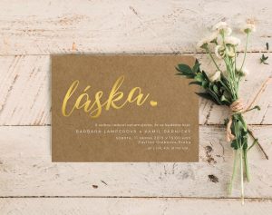 originální svatební oznámení