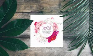 květinové svatební oznámení