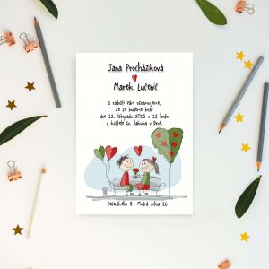 originální svatební oznámení