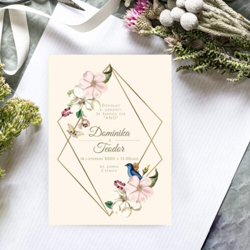 luxusní svatební oznámení