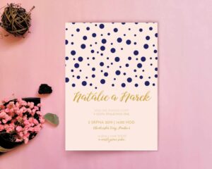 Luxusní svatební oznámení LSO109