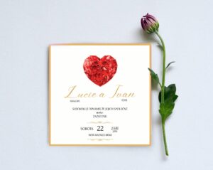 Luxusní svatební oznámení LSO119
