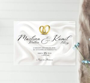 Luxusní svatební oznámení LSO73