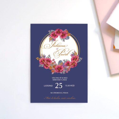 Luxusní svatební oznámení LSO75