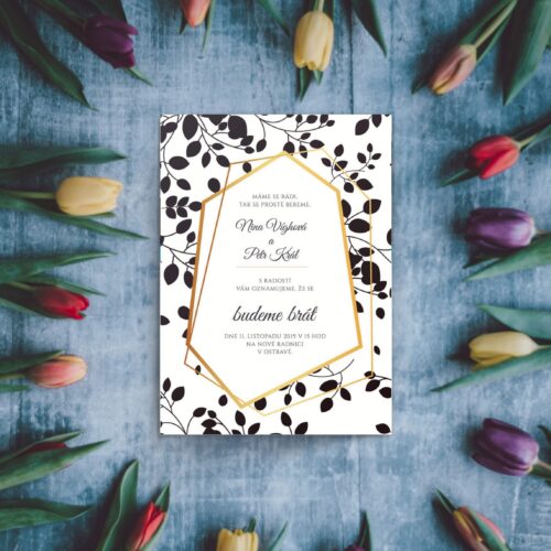 Luxusní svatební oznámení LSO79