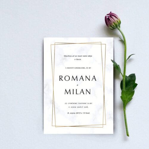 Luxusní svatební oznámení LSO80