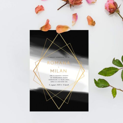 luxusní svatební oznámení LSO85