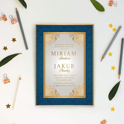 luxusní svatební oznámení LSO86