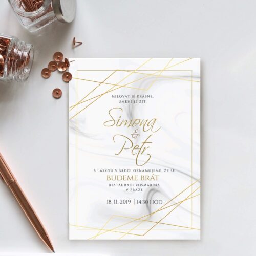 luxusní svatební oznámení LSO87