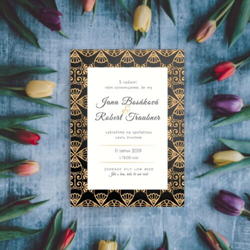 luxusní svatební oznámení LSO94