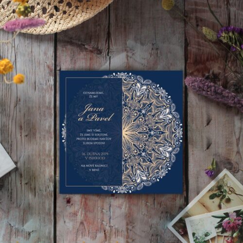 luxusní svatební oznámení LSO98