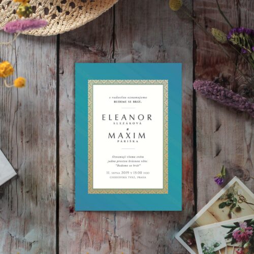 luxusní svatební oznámení LSO99