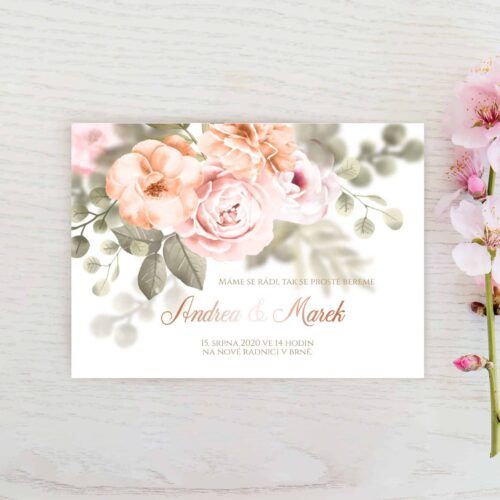 luxusní svatební oznámení