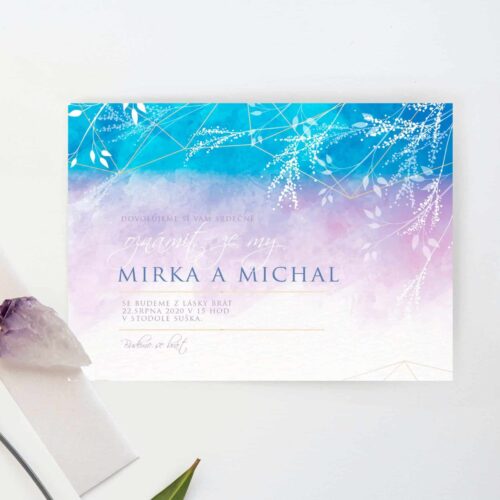 luxusní svatební oznámení