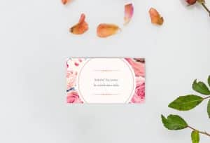 květinové svatební oznámení