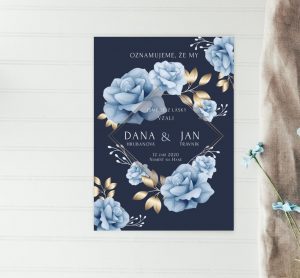květinové svatební oznámení