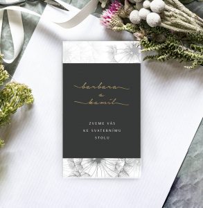 luxusní svatební oznámení
