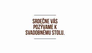 svatební oznámení