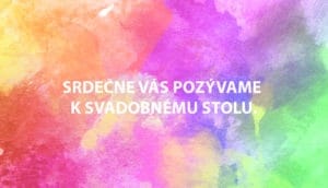 svatební oznámení
