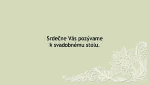 svatební oznámení