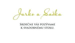 svatební oznámení