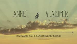 svatební oznámení