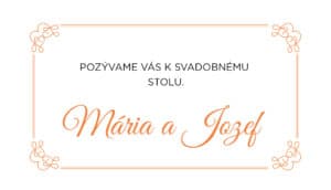 svatební oznámení