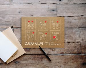 originální svatební oznámení