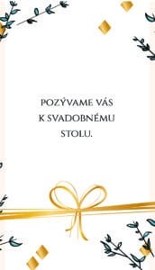 luxusní svatební oznámení