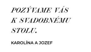 svatební oznámení