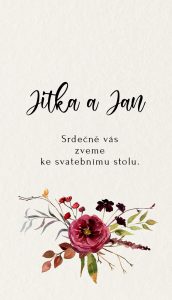 svatební oznámení