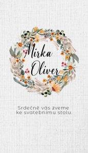 svatební oznámení