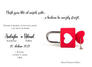 svatební oznámení