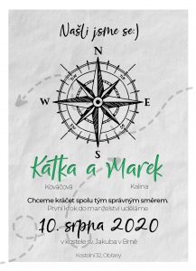 svatební oznámení