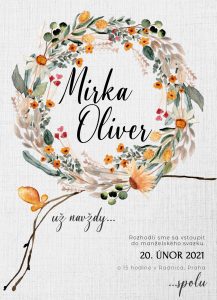 svatební oznámení