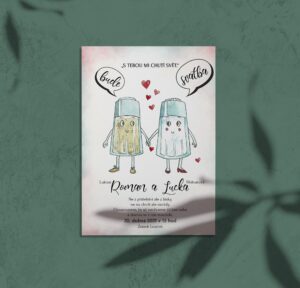 Vtipné svatební oznámení slánky