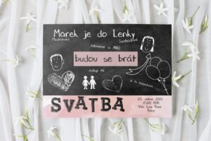 Vtipné svatební oznámení tabule