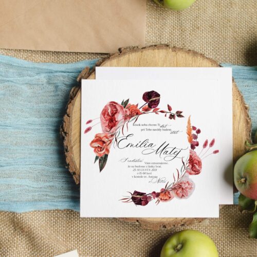 svatební oznámení