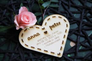 přírodní svatební oznámení