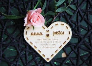 přírodní svatební oznámení