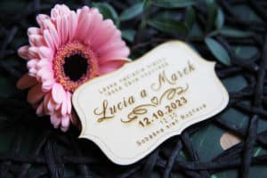 přírodní svatební oznámení