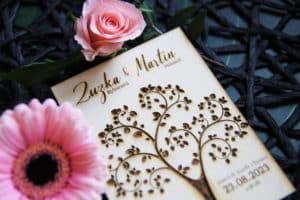 přírodní svatební oznámení