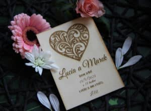 přírodní svatební oznámení