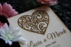 přírodní svatební oznámení