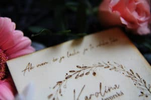 přírodní svatební oznámení