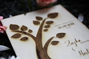 přírodní svatební oznámení