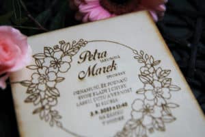 přírodní svatební oznámení
