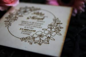 přírodní svatební oznámení