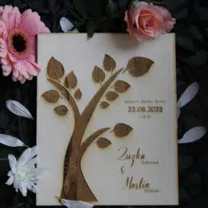 Svatební oznámení 26 prirodni svatebni oznameni drevene 32